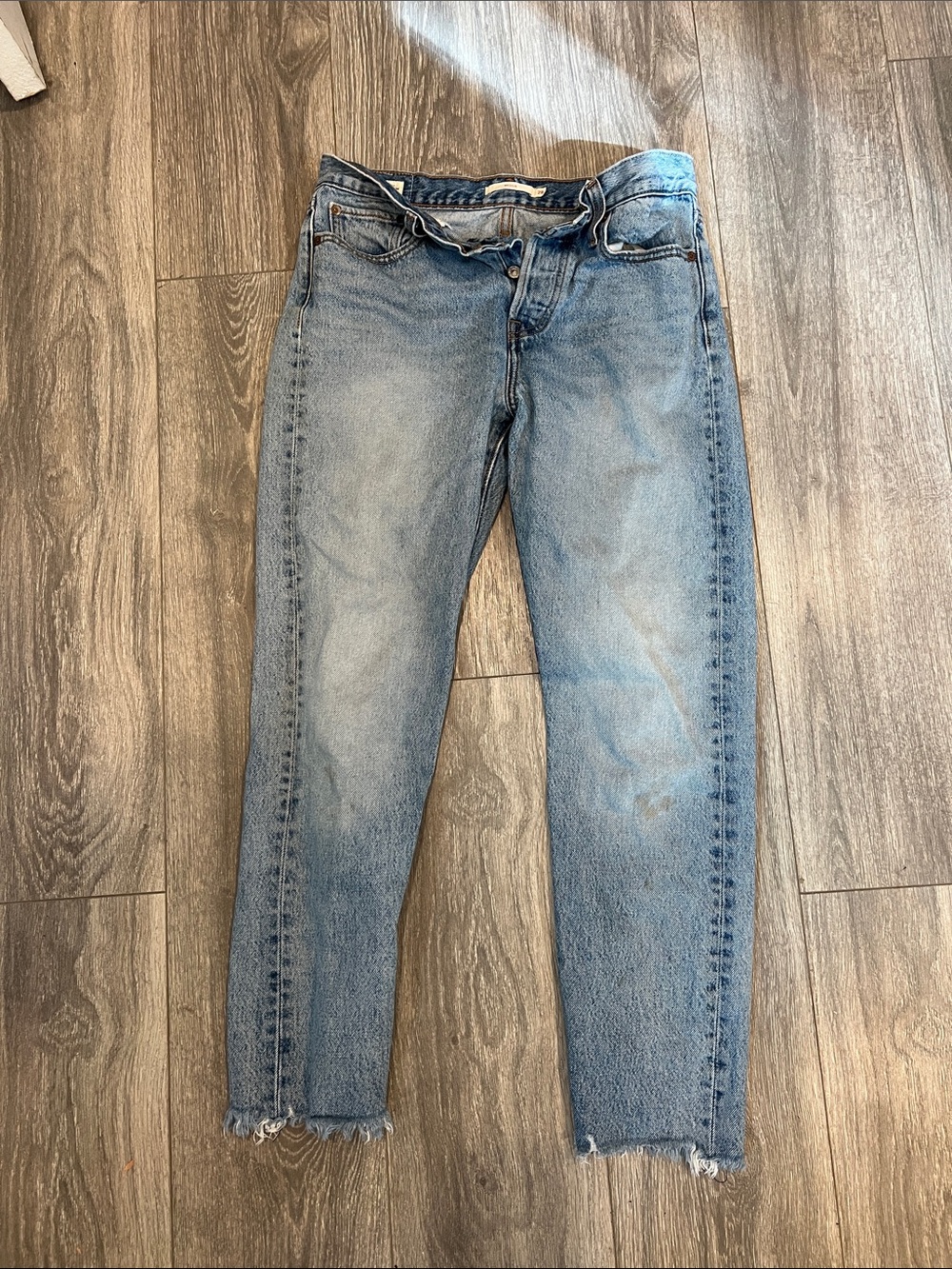 Levi’s “Wedgie” blue jeans